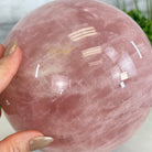 Rose Quartz Sphere on a Wood Base, 10.9 lbs & 7" Tall #5632 - 0014 - Brazil GemsBrazil GemsRose Quartz Sphere on a Wood Base, 10.9 lbs & 7" Tall #5632 - 0014Spheres5632 - 0014