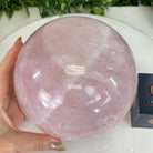 Rose Quartz Sphere on a Wood Base, 12.2 lbs & 7.4" Tall #5632 - 0019 - Brazil GemsBrazil GemsRose Quartz Sphere on a Wood Base, 12.2 lbs & 7.4" Tall #5632 - 0019Spheres5632 - 0019