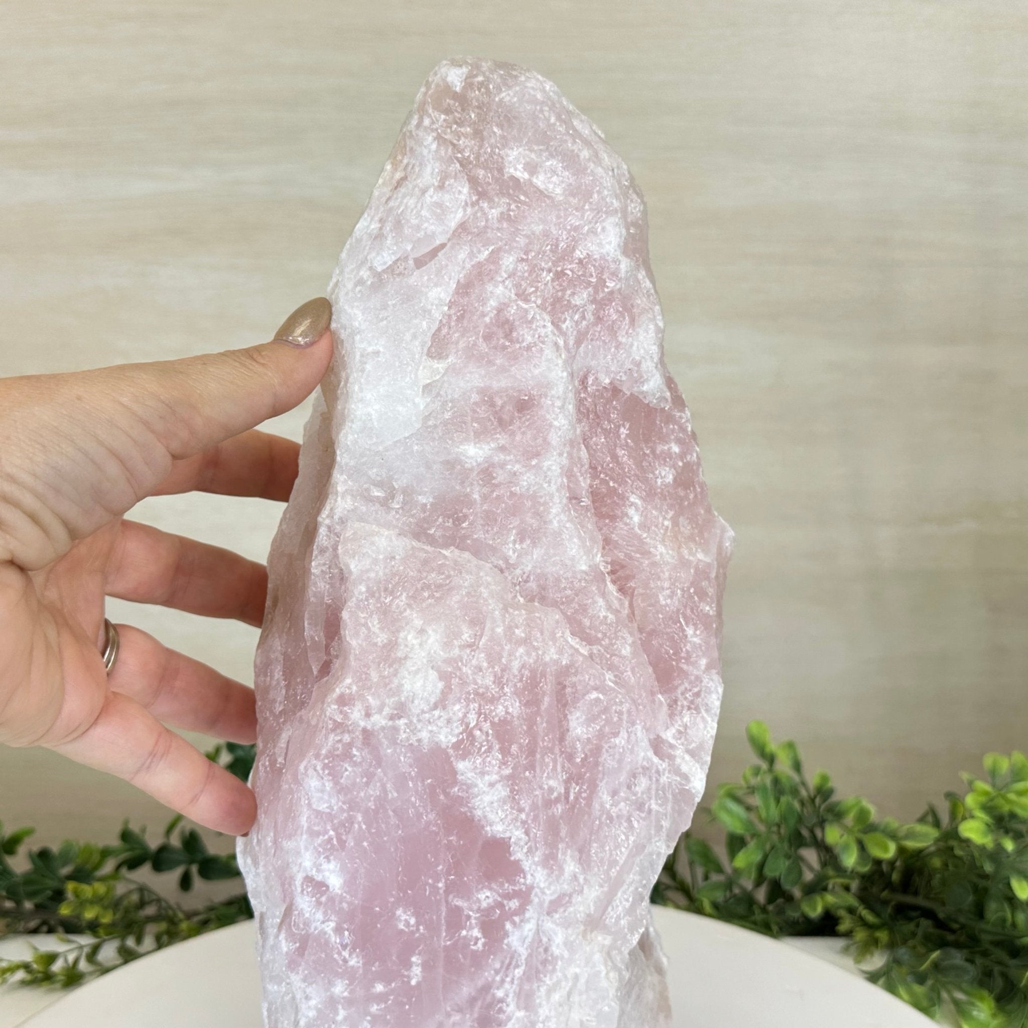 Rough Rose Quartz Freeform Gemstone, 14.1 lbs & 12.9” Tall 3302RQ - 005 - Brazil GemsBrazil GemsRough Rose Quartz Freeform Gemstone, 14.1 lbs & 12.9” Tall 3302RQ - 005Freeform & Unique Shapes3302RQ - 005