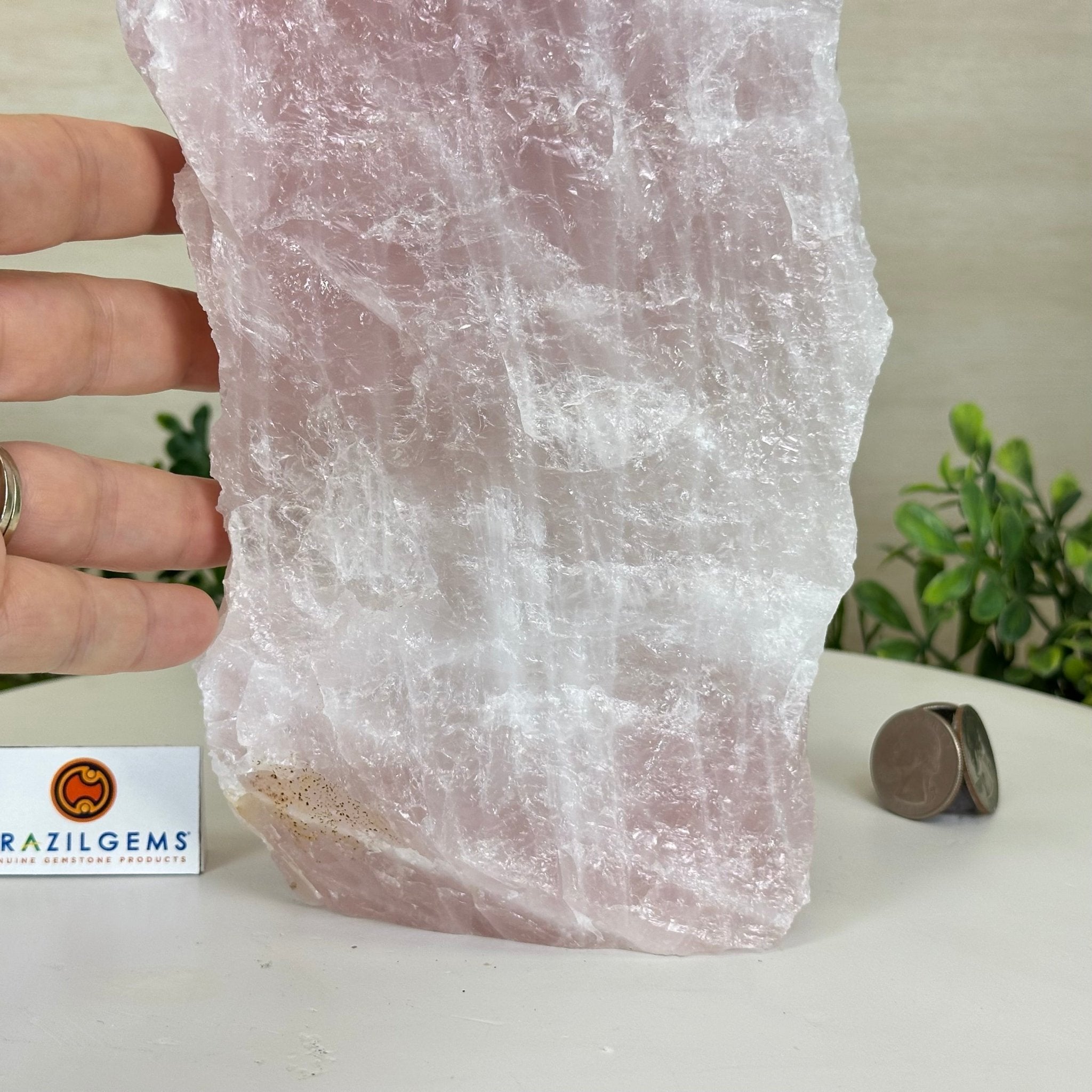 Rough Rose Quartz Freeform Gemstone, 14.1 lbs & 12.9” Tall 3302RQ - 005 - Brazil GemsBrazil GemsRough Rose Quartz Freeform Gemstone, 14.1 lbs & 12.9” Tall 3302RQ - 005Freeform & Unique Shapes3302RQ - 005