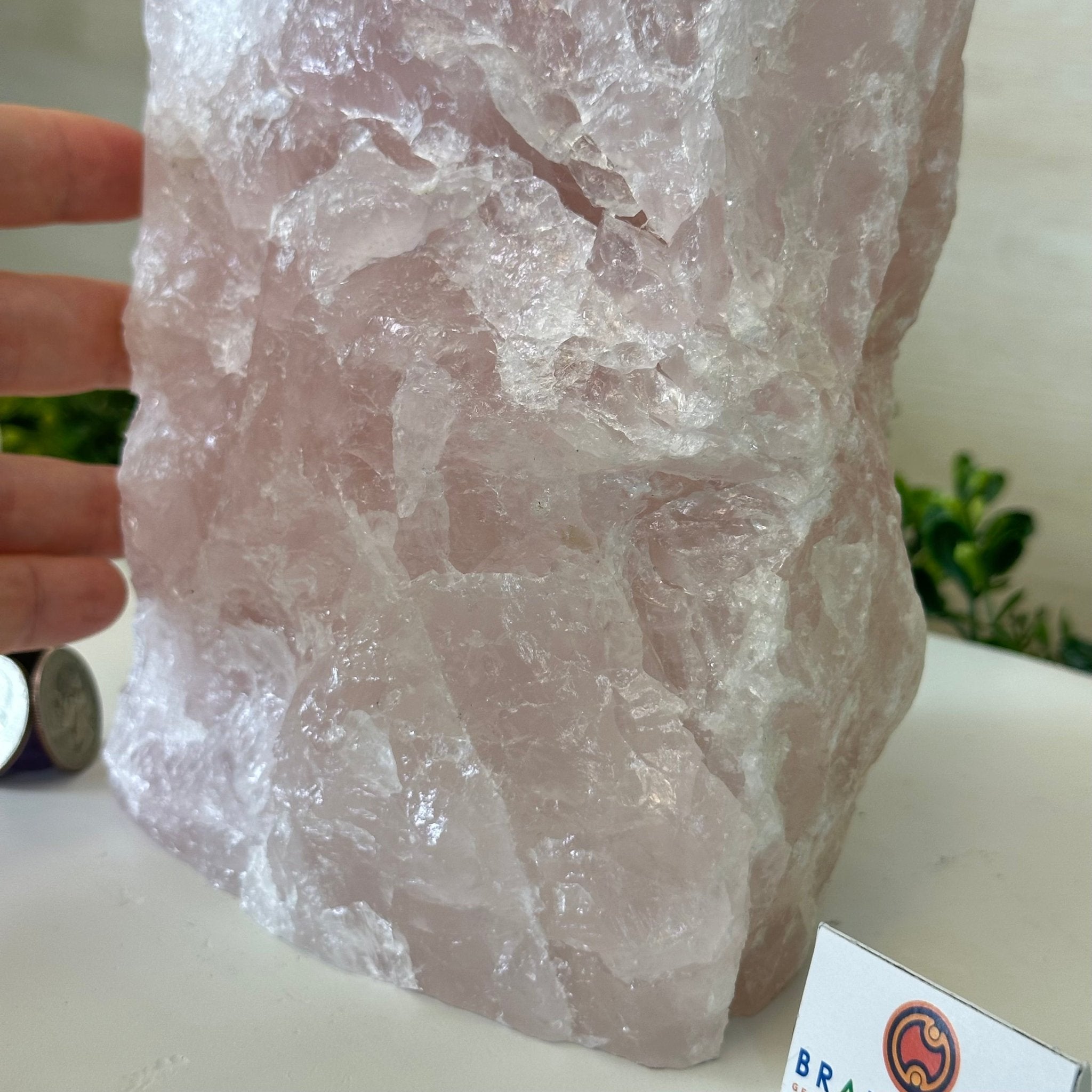 Rough Rose Quartz Freeform Gemstone, 16.5 lbs & 11.3” Tall 3302RQ - 006 - Brazil GemsBrazil GemsRough Rose Quartz Freeform Gemstone, 16.5 lbs & 11.3” Tall 3302RQ - 006Freeform & Unique Shapes3302RQ - 006