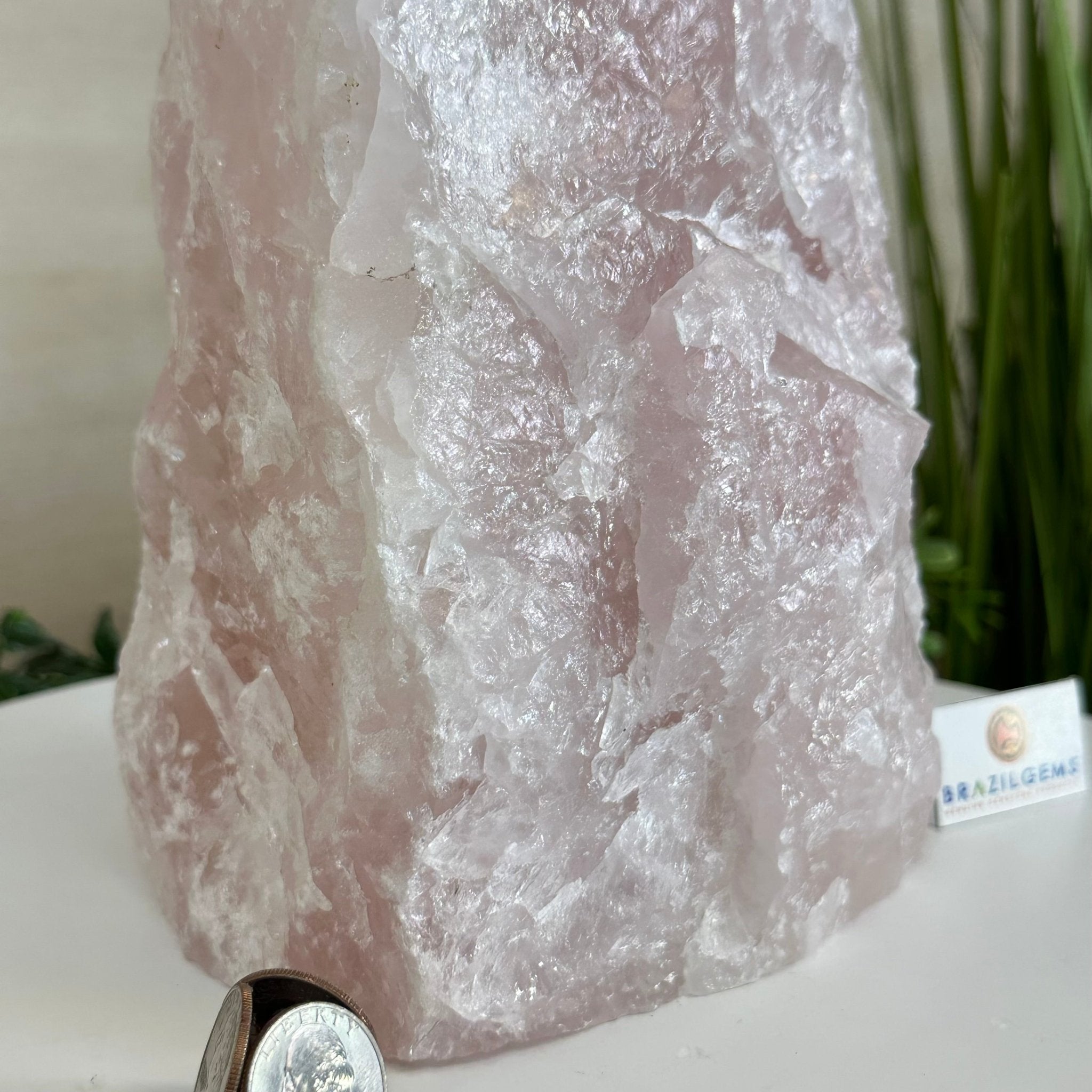 Rough Rose Quartz Freeform Gemstone, 16.5 lbs & 11.3” Tall 3302RQ - 006 - Brazil GemsBrazil GemsRough Rose Quartz Freeform Gemstone, 16.5 lbs & 11.3” Tall 3302RQ - 006Freeform & Unique Shapes3302RQ - 006