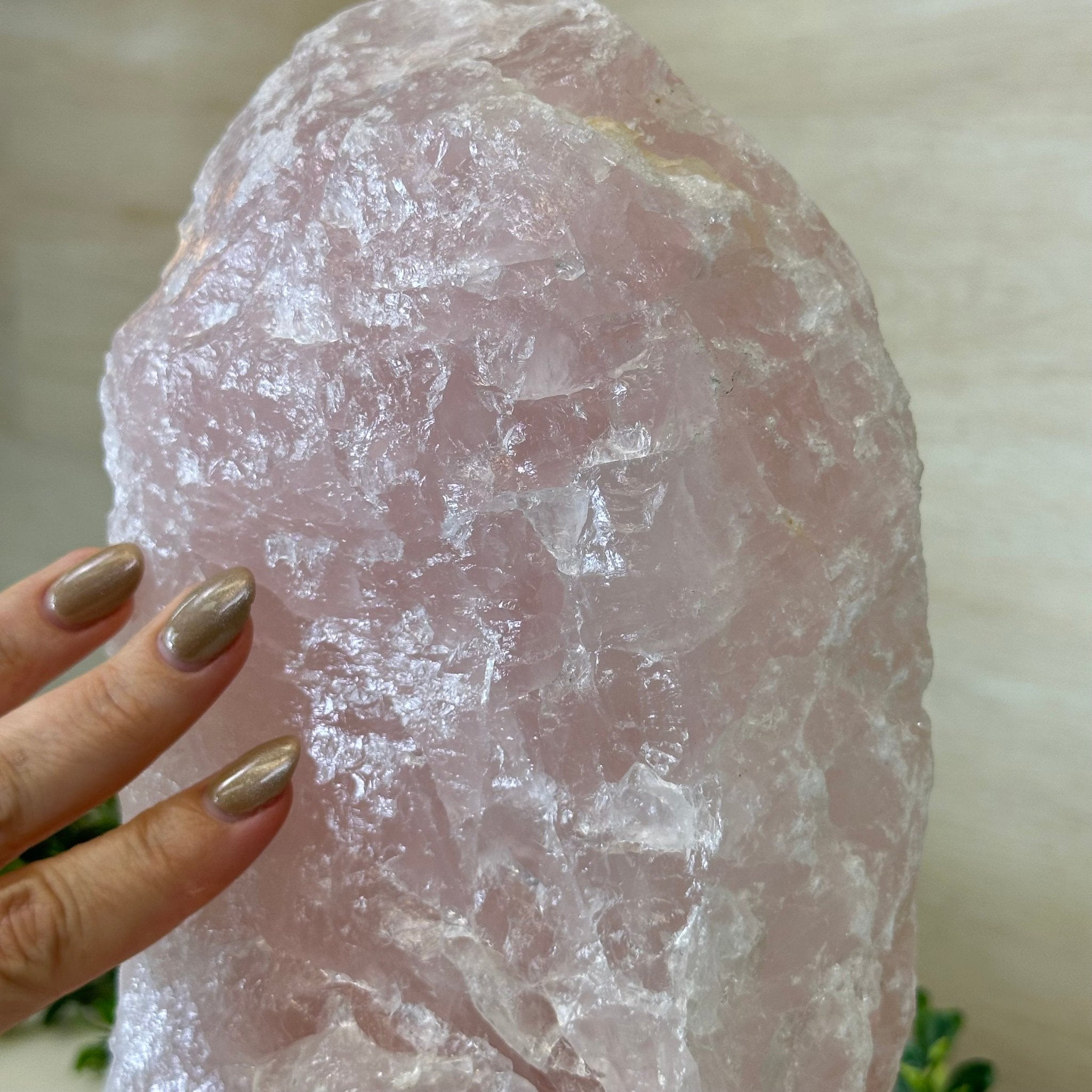 Rough Rose Quartz Freeform Gemstone, 16.5 lbs & 11.3” Tall 3302RQ - 006 - Brazil GemsBrazil GemsRough Rose Quartz Freeform Gemstone, 16.5 lbs & 11.3” Tall 3302RQ - 006Freeform & Unique Shapes3302RQ - 006