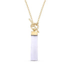 Rough Selenite Pendant 18K Gold Plated Necklace - Brazil GemsBrazil GemsRough Selenite Pendant 18K Gold Plated NecklaceNecklace12GP0770 - 127