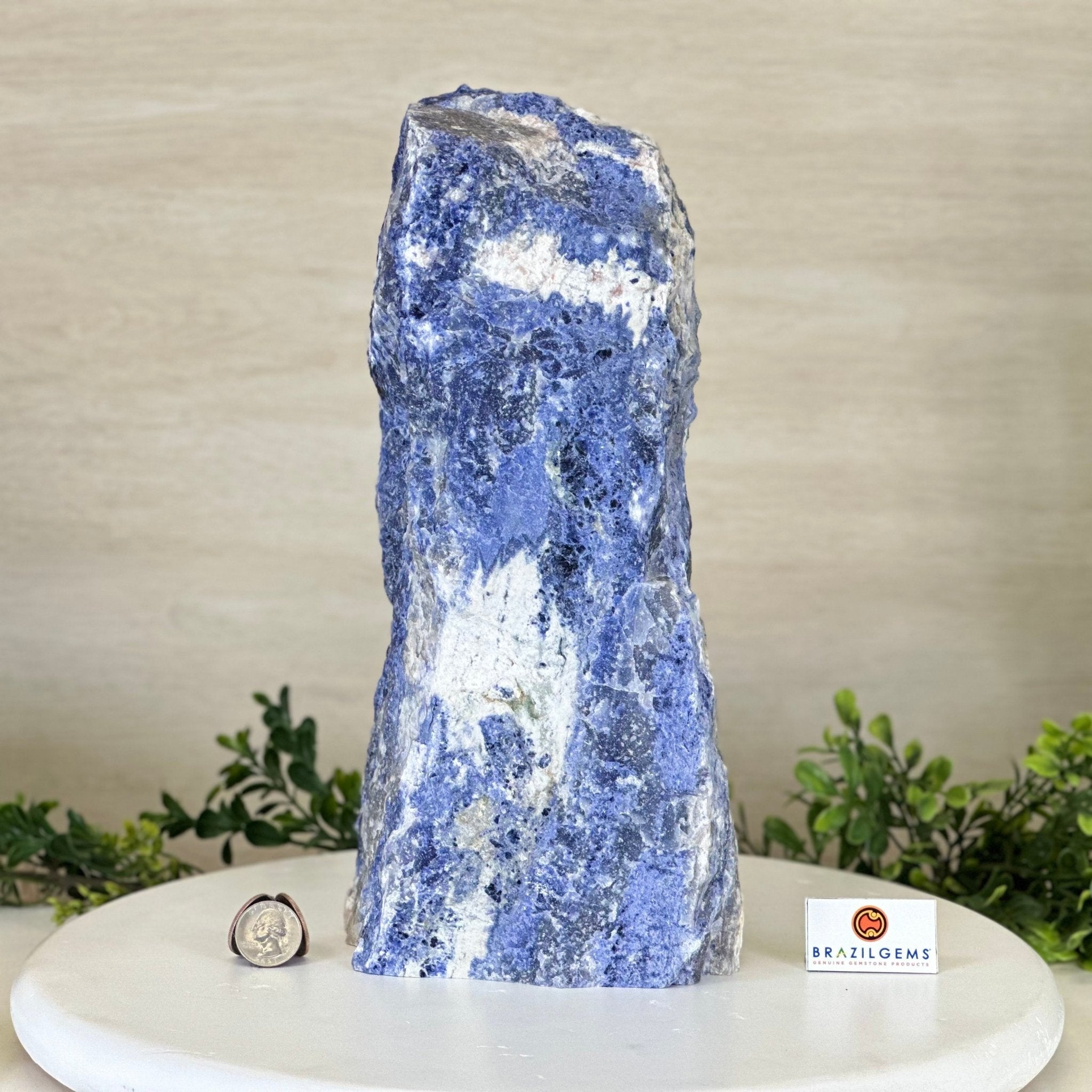 Rough Sodalite Freeform Gemstone, 16.3 lbs & 12.5” Tall 3302SO - 001 - Brazil GemsBrazil GemsRough Sodalite Freeform Gemstone, 16.3 lbs & 12.5” Tall 3302SO - 001Freeform & Unique Shapes3302SO - 001