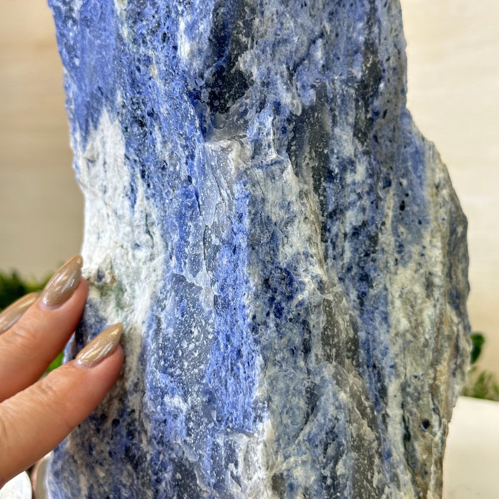 Rough Sodalite Freeform Gemstone, 16.3 lbs & 12.5” Tall 3302SO - 001 - Brazil GemsBrazil GemsRough Sodalite Freeform Gemstone, 16.3 lbs & 12.5” Tall 3302SO - 001Freeform & Unique Shapes3302SO - 001