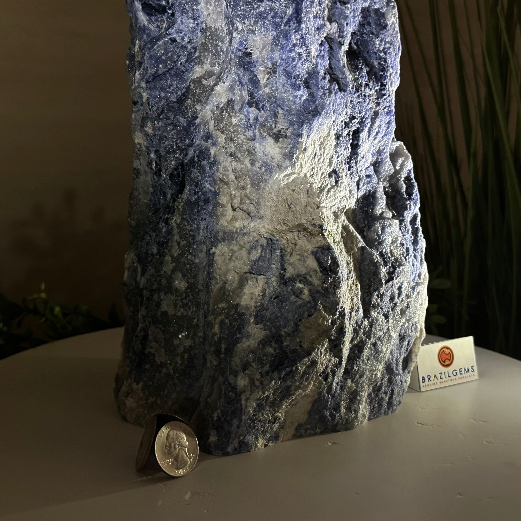Rough Sodalite Freeform Gemstone, 16.3 lbs & 12.5” Tall 3302SO - 001 - Brazil GemsBrazil GemsRough Sodalite Freeform Gemstone, 16.3 lbs & 12.5” Tall 3302SO - 001Freeform & Unique Shapes3302SO - 001
