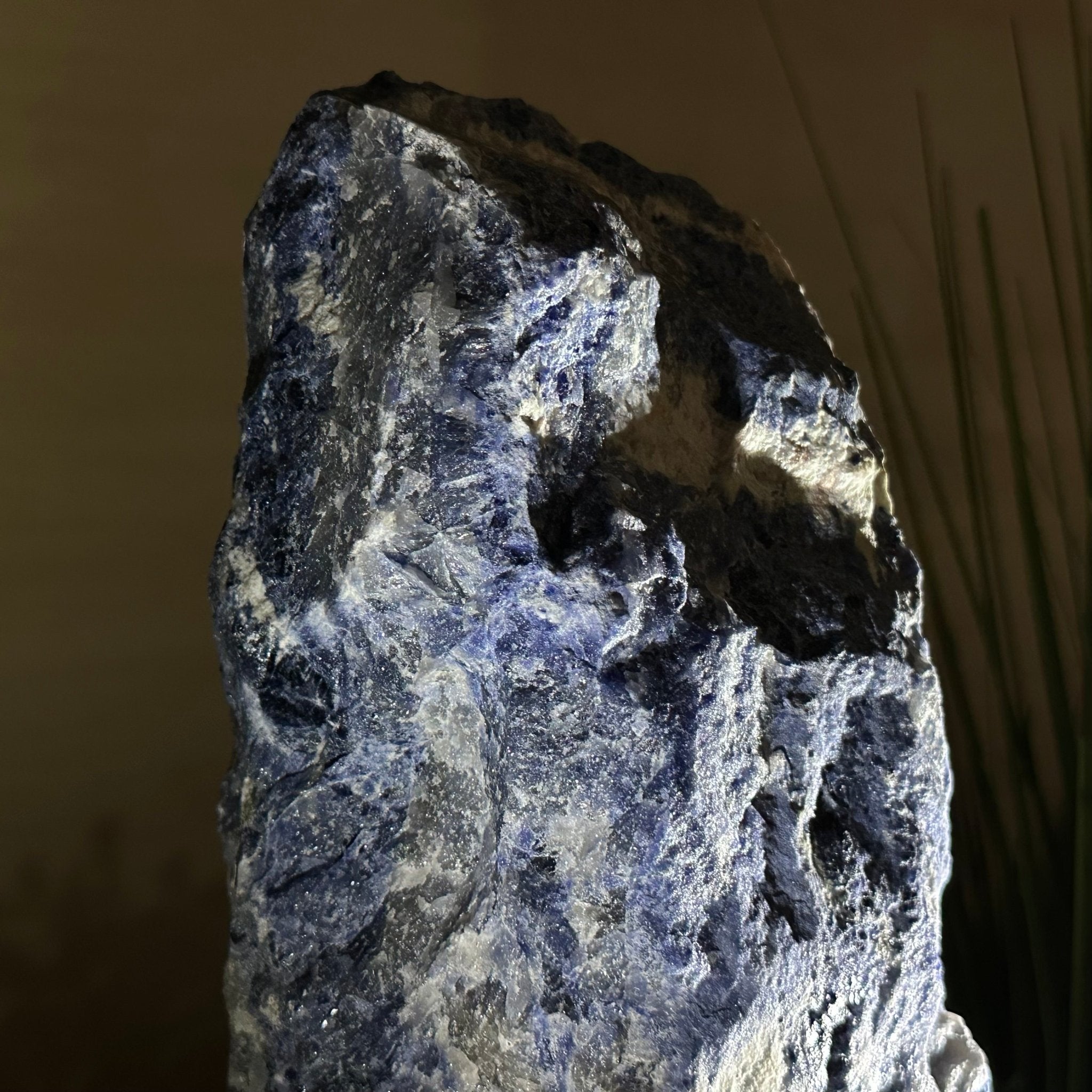 Rough Sodalite Freeform Gemstone, 16.3 lbs & 12.5” Tall 3302SO - 001 - Brazil GemsBrazil GemsRough Sodalite Freeform Gemstone, 16.3 lbs & 12.5” Tall 3302SO - 001Freeform & Unique Shapes3302SO - 001