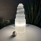 Selenite Tower Crystal Night Light, 3 lbs & 8" Tall 5802ST - 008 - Brazil GemsBrazil GemsSelenite Tower Crystal Night Light, 3 lbs & 8" Tall 5802ST - 008Night Lights5802ST - 008