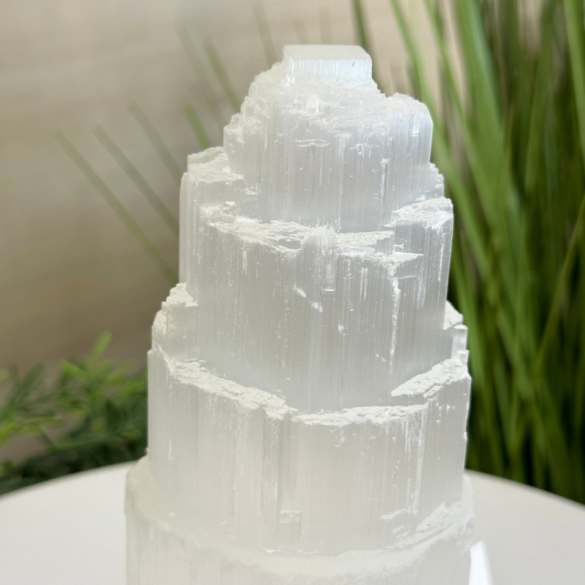 Selenite Tower Crystal Night Light, 3.3 lbs & 7.9" Tall 5802ST - 015 - Brazil GemsBrazil GemsSelenite Tower Crystal Night Light, 3.3 lbs & 7.9" Tall 5802ST - 015Night Lights5802ST - 015