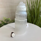 Selenite Tower Crystal Night Light, 3.3 lbs & 7.9" Tall 5802ST - 015 - Brazil GemsBrazil GemsSelenite Tower Crystal Night Light, 3.3 lbs & 7.9" Tall 5802ST - 015Night Lights5802ST - 015