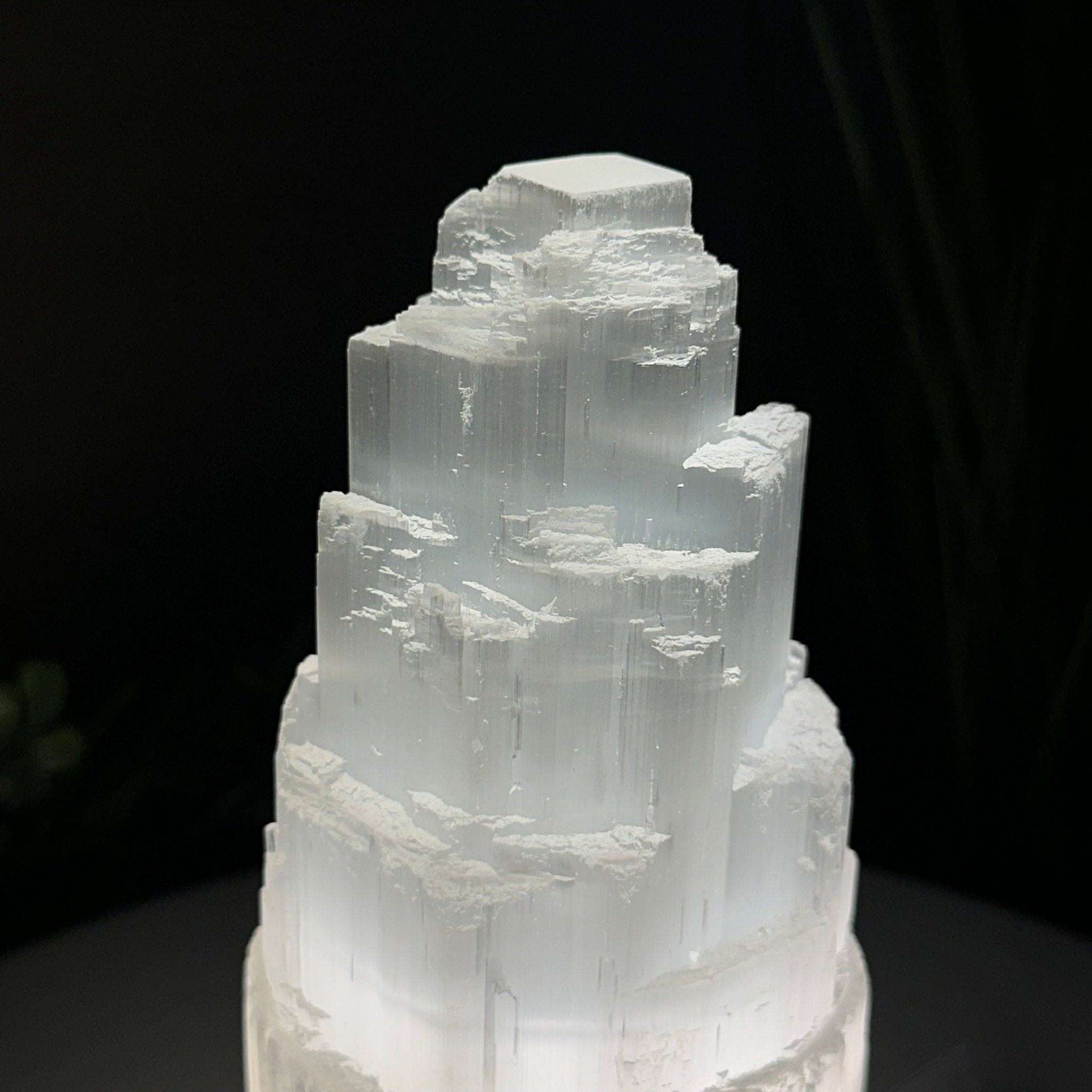Selenite Tower Crystal Night Light, 3.3 lbs & 7.9" Tall 5802ST - 016 - Brazil GemsBrazil GemsSelenite Tower Crystal Night Light, 3.3 lbs & 7.9" Tall 5802ST - 016Night Lights5802ST - 016