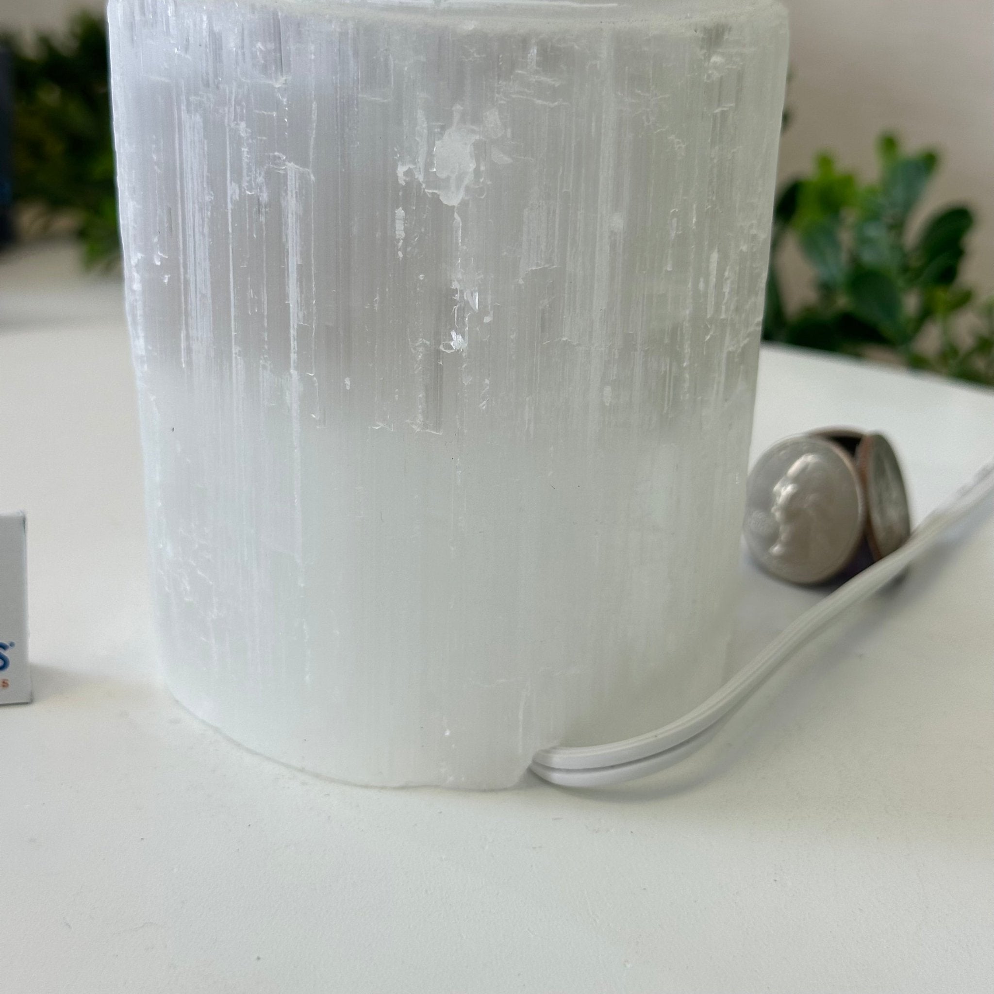 Selenite Tower Crystal Night Light, 3.3 lbs & 7.9" Tall 5802ST - 016 - Brazil GemsBrazil GemsSelenite Tower Crystal Night Light, 3.3 lbs & 7.9" Tall 5802ST - 016Night Lights5802ST - 016