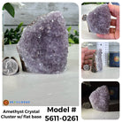 Small Amethyst Crystal Clusters w/ flat base, Many Options #5611 - Brazil GemsBrazil GemsSmall Amethyst Crystal Clusters w/ flat base, Many Options #5611Small Clusters with Flat Bases5611-0261