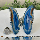 Small Blue Agate "Butterfly Wings", ~4" Length #5049BL - Brazil GemsBrazil GemsSmall Blue Agate "Butterfly Wings", ~4" Length #5049BLAgate Butterfly Wings5049BL - 031