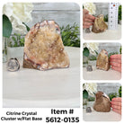Small Citrine Crystal Cluster w/ flat base, Various Options #5612 - Brazil GemsBrazil GemsSmall Citrine Crystal Cluster w/ flat base, Various Options #5612Small Clusters with Flat Bases5612-0135