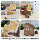 Small Citrine Crystal Cluster w/ flat base, Various Options #5612 - Brazil GemsBrazil GemsSmall Citrine Crystal Cluster w/ flat base, Various Options #5612Small Clusters with Flat Bases5612-0141