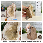 Small Citrine Crystal Cluster w/ flat base, Various Options #5612 - Brazil GemsBrazil GemsSmall Citrine Crystal Cluster w/ flat base, Various Options #5612Small Clusters with Flat Bases5612-0170