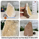 Small Citrine Crystal Cluster w/ flat base, Various Options #5612 - Brazil GemsBrazil GemsSmall Citrine Crystal Cluster w/ flat base, Various Options #5612Small Clusters with Flat Bases5612-0171