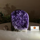 Small Extra Plus Quality Amethyst Cluster Flat Base, 4.8" Tall 5611 - 0927 - Brazil GemsBrazil GemsSmall Extra Plus Quality Amethyst Cluster Flat Base, 4.8" Tall 5611 - 0927Small Clusters with Flat Bases5611 - 0927