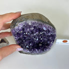 Small Extra Plus Quality Amethyst Cluster Flat Base, 4.8" Tall 5611 - 0927 - Brazil GemsBrazil GemsSmall Extra Plus Quality Amethyst Cluster Flat Base, 4.8" Tall 5611 - 0927Small Clusters with Flat Bases5611 - 0927
