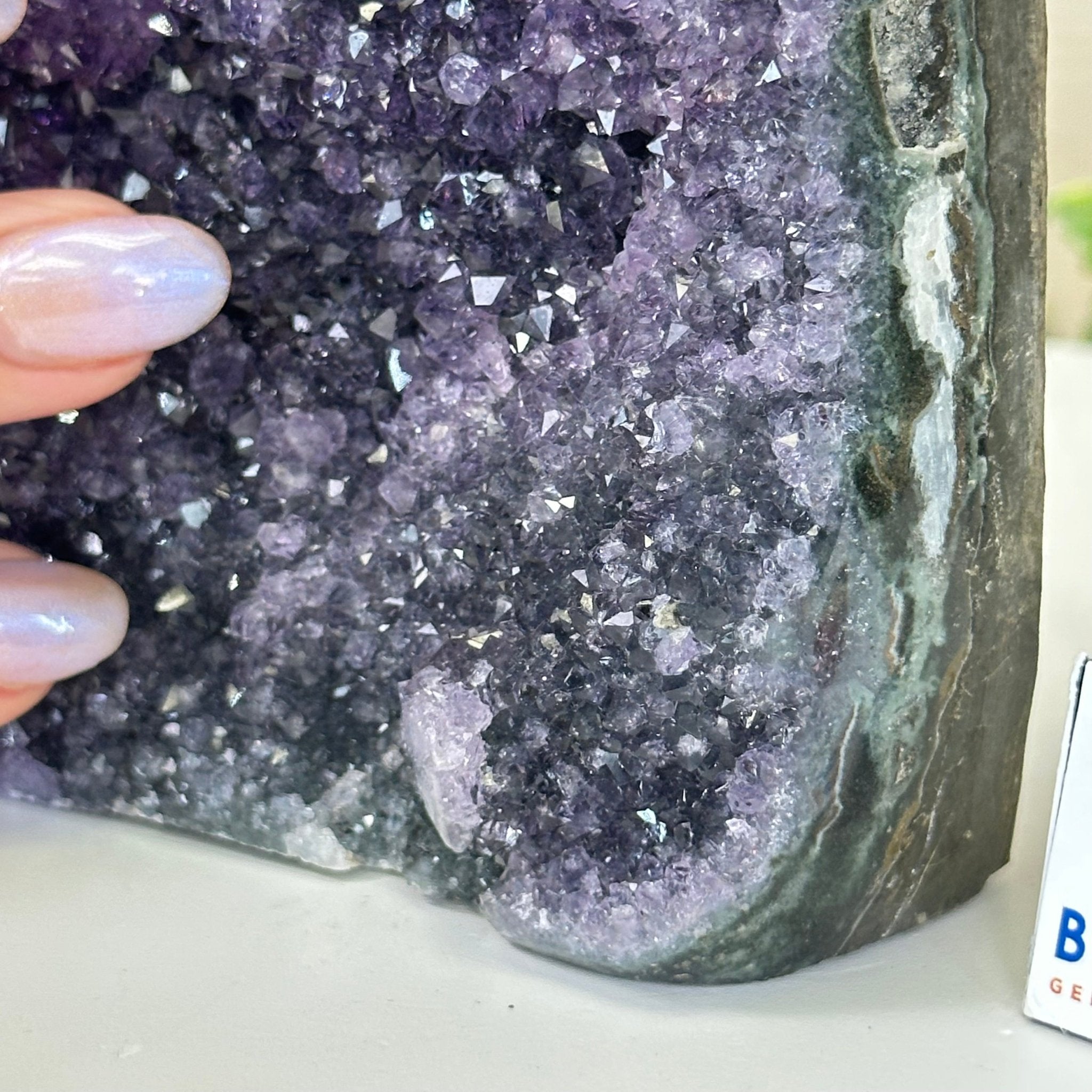 Small Extra Plus Quality Amethyst Cluster Flat Base, 5" Tall 5611 - 0921 - Brazil GemsBrazil GemsSmall Extra Plus Quality Amethyst Cluster Flat Base, 5" Tall 5611 - 0921Small Clusters with Flat Bases5611 - 0921
