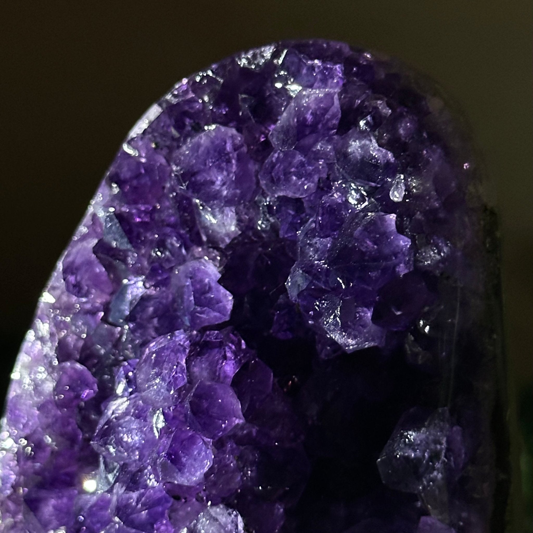 Small Extra Plus Quality Amethyst Cluster Flat Base, 5.4" Tall 5611 - 0923 - Brazil GemsBrazil GemsSmall Extra Plus Quality Amethyst Cluster Flat Base, 5.4" Tall 5611 - 0923Small Clusters with Flat Bases5611 - 0923