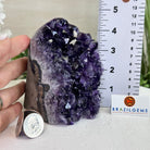 Small Extra Plus Quality Amethyst Cluster w/ flat bottom, 4.5" Tall #5611 - 0855 - Brazil GemsBrazil GemsSmall Extra Plus Quality Amethyst Cluster w/ flat bottom, 4.5" Tall #5611 - 0855Small Clusters with Flat Bases5611 - 0855