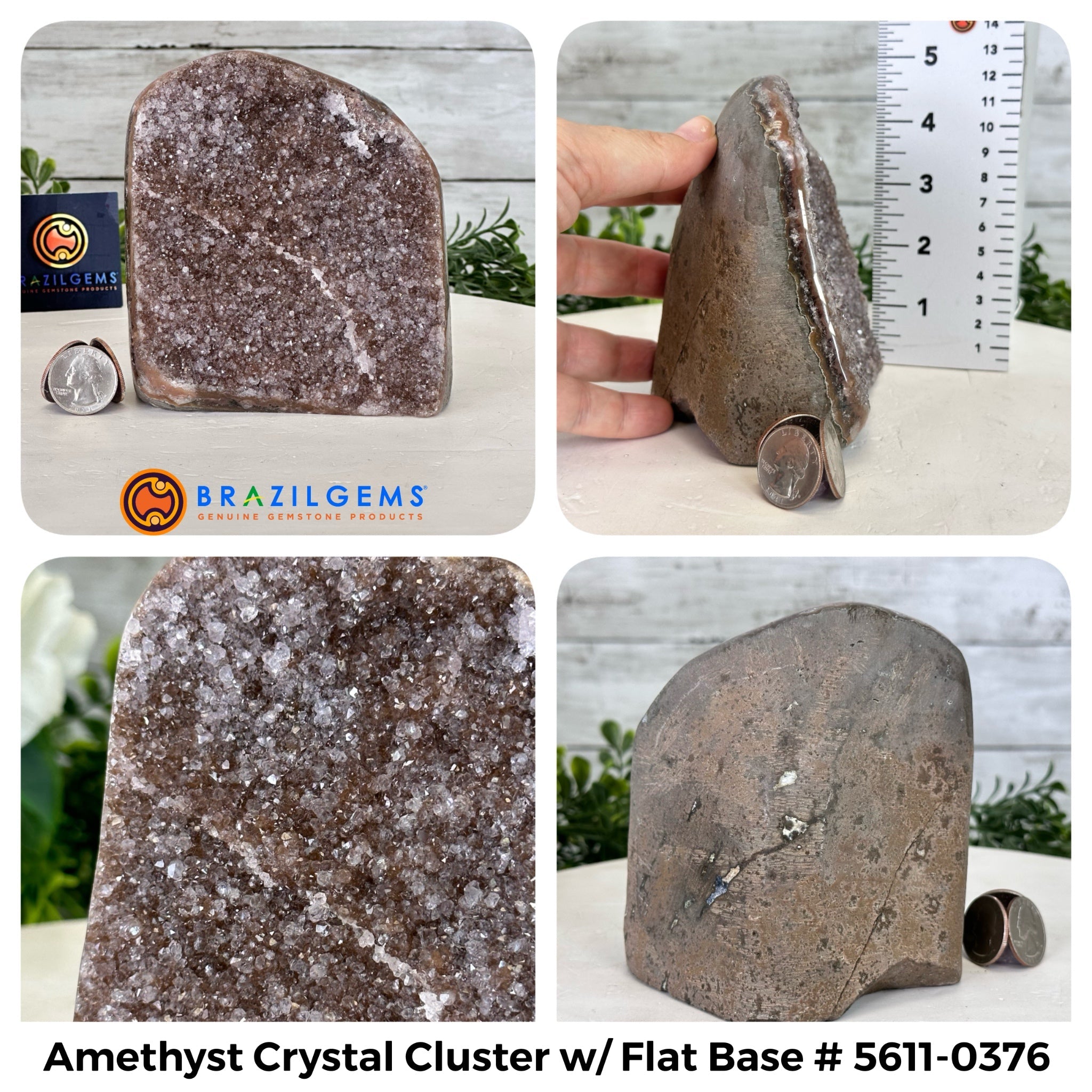 Small Extra Quality Amethyst Crystal Cluster w/ flat base, Various Options #5611EQ - Brazil GemsBrazil GemsSmall Extra Quality Amethyst Crystal Cluster w/ flat base, Various Options #5611EQSmall Clusters with Flat Bases5611-0376