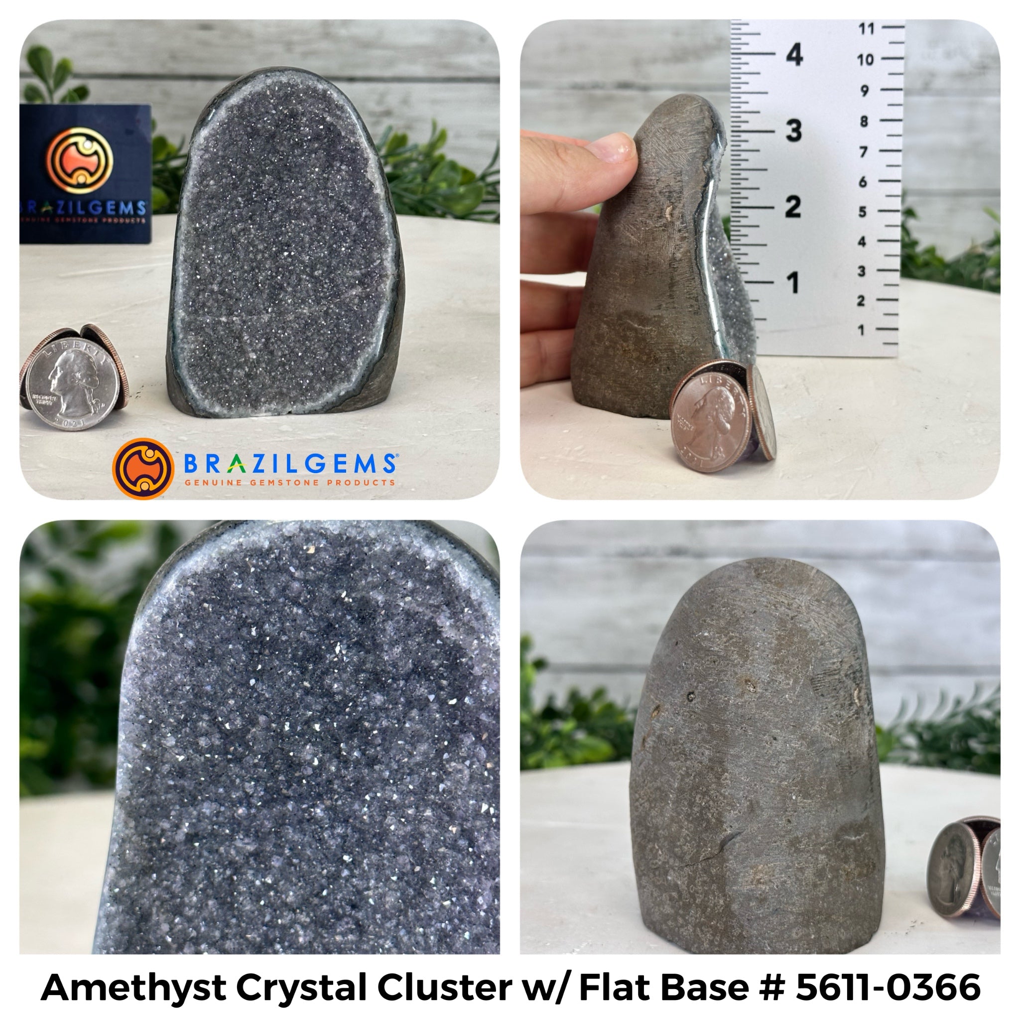 Small Extra Quality Amethyst Crystal Cluster w/ flat base, Various Options #5611EQ - Brazil GemsBrazil GemsSmall Extra Quality Amethyst Crystal Cluster w/ flat base, Various Options #5611EQSmall Clusters with Flat Bases5611-0366