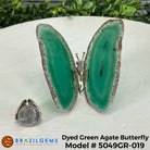 Small Green Agate "Butterfly Wings", ~ 4" Length #5049GR - Brazil GemsBrazil GemsSmall Green Agate "Butterfly Wings", ~ 4" Length #5049GRAgate Butterfly Wings5049GR-019
