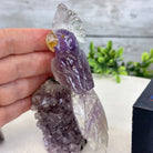 Small Hand - Carved Amethyst Cockatoo on an Amethyst Base, #3002 - AMCAM - 004 - Brazil GemsBrazil GemsSmall Hand - Carved Amethyst Cockatoo on an Amethyst Base, #3002 - AMCAM - 004Crystal Birds3002 - AMCAM - 004