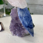 Small Hand - Carved Rose Quartz Parrot on an Amethyst Base #3002 - RQPAM - 028 - Brazil GemsBrazil GemsSmall Hand - Carved Rose Quartz Parrot on an Amethyst Base #3002 - RQPAM - 028Crystal Birds3002 - RQPAM - 028