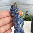 Small Hand - Carved Sodalite Cockatoo on an Amethyst Base #3002 - SOCAM - 016 - Brazil GemsBrazil GemsSmall Hand - Carved Sodalite Cockatoo on an Amethyst Base #3002 - SOCAM - 016Crystal Birds3002 - SOCAM - 016