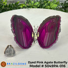 Small Pink Agate "Butterfly Wings", ~4" Length #5049PA - Brazil GemsBrazil GemsSmall Pink Agate "Butterfly Wings", ~4" Length #5049PAAgate Butterfly Wings5049PA-016