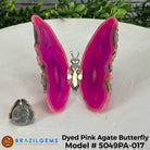 Small Pink Agate "Butterfly Wings", ~4" Length #5049PA - Brazil GemsBrazil GemsSmall Pink Agate "Butterfly Wings", ~4" Length #5049PAAgate Butterfly Wings5049PA-017