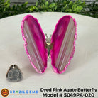 Small Pink Agate "Butterfly Wings", ~4" Length #5049PA - Brazil GemsBrazil GemsSmall Pink Agate "Butterfly Wings", ~4" Length #5049PAAgate Butterfly Wings5049PA - 020