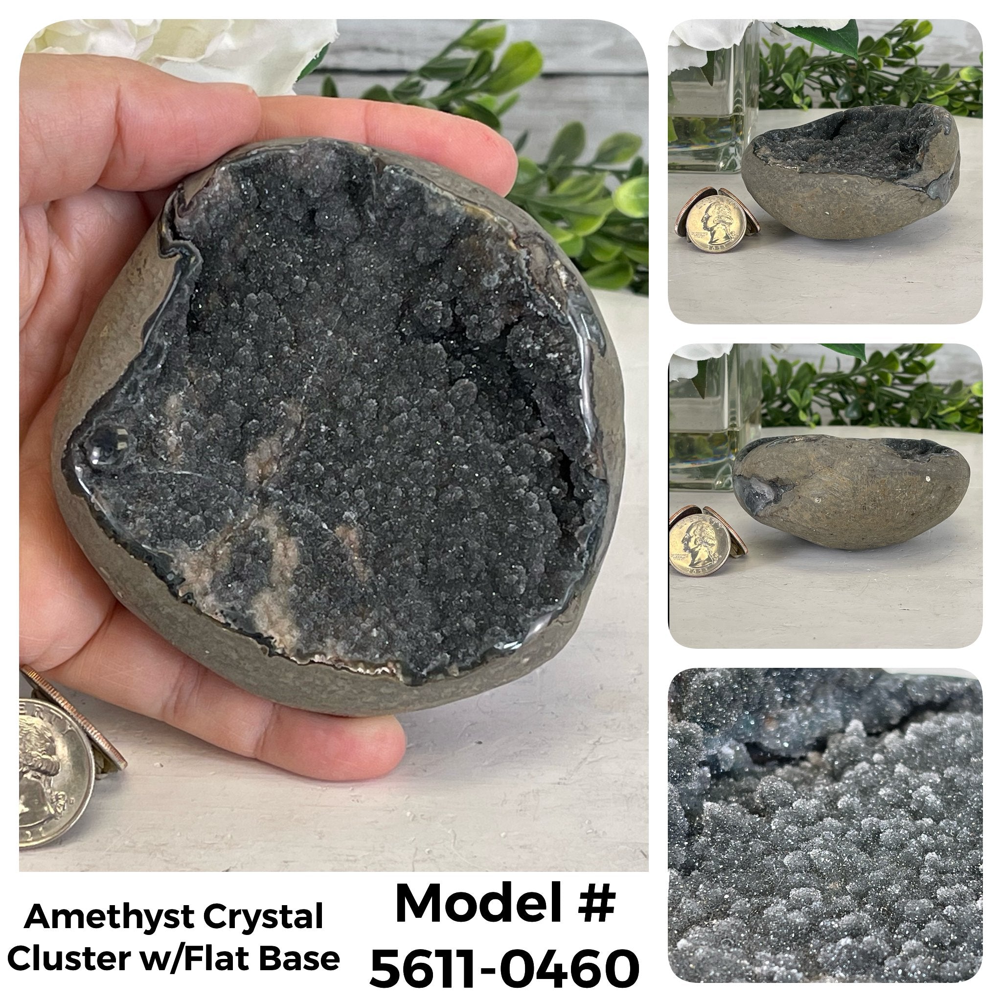 Small Super Quality Amethyst Crystal Cluster w/ flat base, Various Options #5611SQ - Brazil GemsBrazil GemsSmall Super Quality Amethyst Crystal Cluster w/ flat base, Various Options #5611SQSmall Clusters with Flat Bases5611-0460