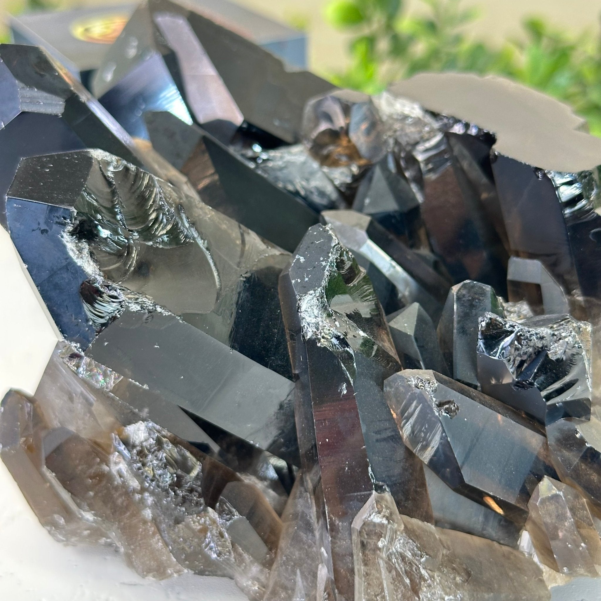 Smoky Quartz Crystal Cluster 3.6 lbs & 3.7" Tall #5702 - 0006 - Brazil GemsBrazil GemsSmoky Quartz Crystal Cluster 3.6 lbs & 3.7" Tall #5702 - 0006Clusters With Natural Bases5702 - 0006