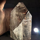 Smoky Quartz Crystal Point on a Metal Stand, 8.5" Tall Model #3122SQ-007 by Brazil Gems - Brazil GemsBrazil GemsSmoky Quartz Crystal Point on a Metal Stand, 8.5" Tall Model #3122SQ-007 by Brazil GemsCrystal Points3122SQ-007