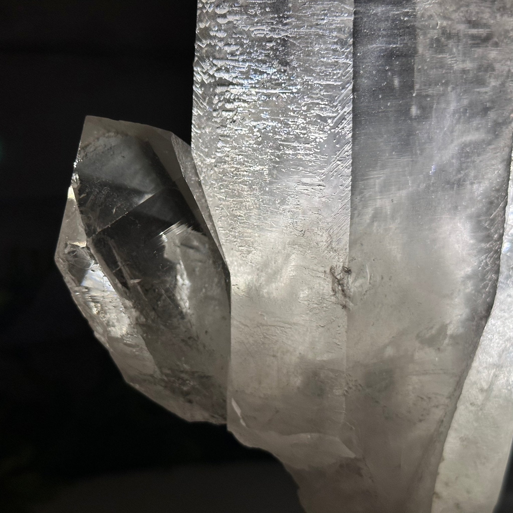 Smoky Quartz Crystal Point on a Metal Stand, 9.3" Tall Model #3122SQ-003 by Brazil Gems - Brazil GemsBrazil GemsSmoky Quartz Crystal Point on a Metal Stand, 9.3" Tall Model #3122SQ-003 by Brazil GemsCrystal Points3122SQ-003