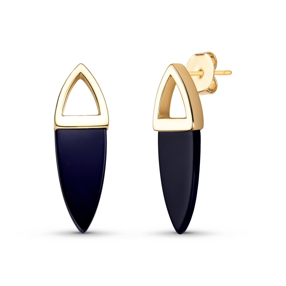 Spears Gold Plated Necklace & Earring Set w/ Natural
