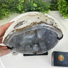 Special Agate "Bowl" on a Metal Base, 6.4 lbs & 11.5" Tall #5500NA-001 - Brazil GemsBrazil GemsSpecial Agate "Bowl" on a Metal Base, 6.4 lbs & 11.5" Tall #5500NA-001Clusters on Fixed Bases5500NA-001