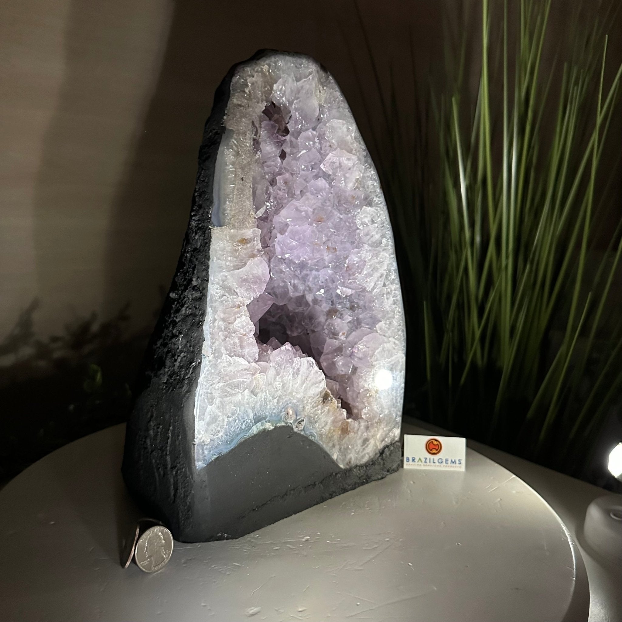 Standard Plus Quality Amethyst Cathedral, 16.1 lbs & 10.9" Tall #5601 - 1246 - Brazil GemsBrazil GemsStandard Plus Quality Amethyst Cathedral, 16.1 lbs & 10.9" Tall #5601 - 1246Cathedrals5601 - 1246