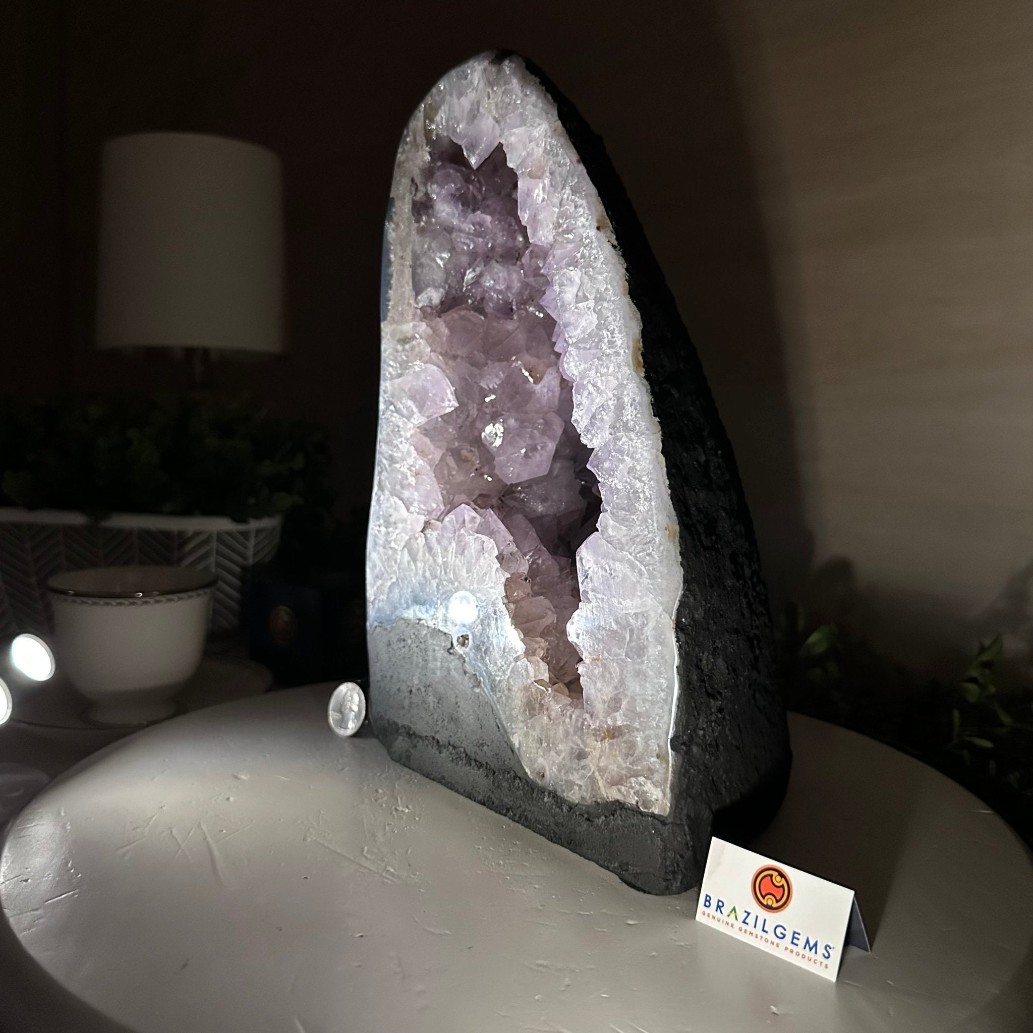 Standard Plus Quality Amethyst Cathedral, 16.1 lbs & 10.9" Tall #5601 - 1246 - Brazil GemsBrazil GemsStandard Plus Quality Amethyst Cathedral, 16.1 lbs & 10.9" Tall #5601 - 1246Cathedrals5601 - 1246