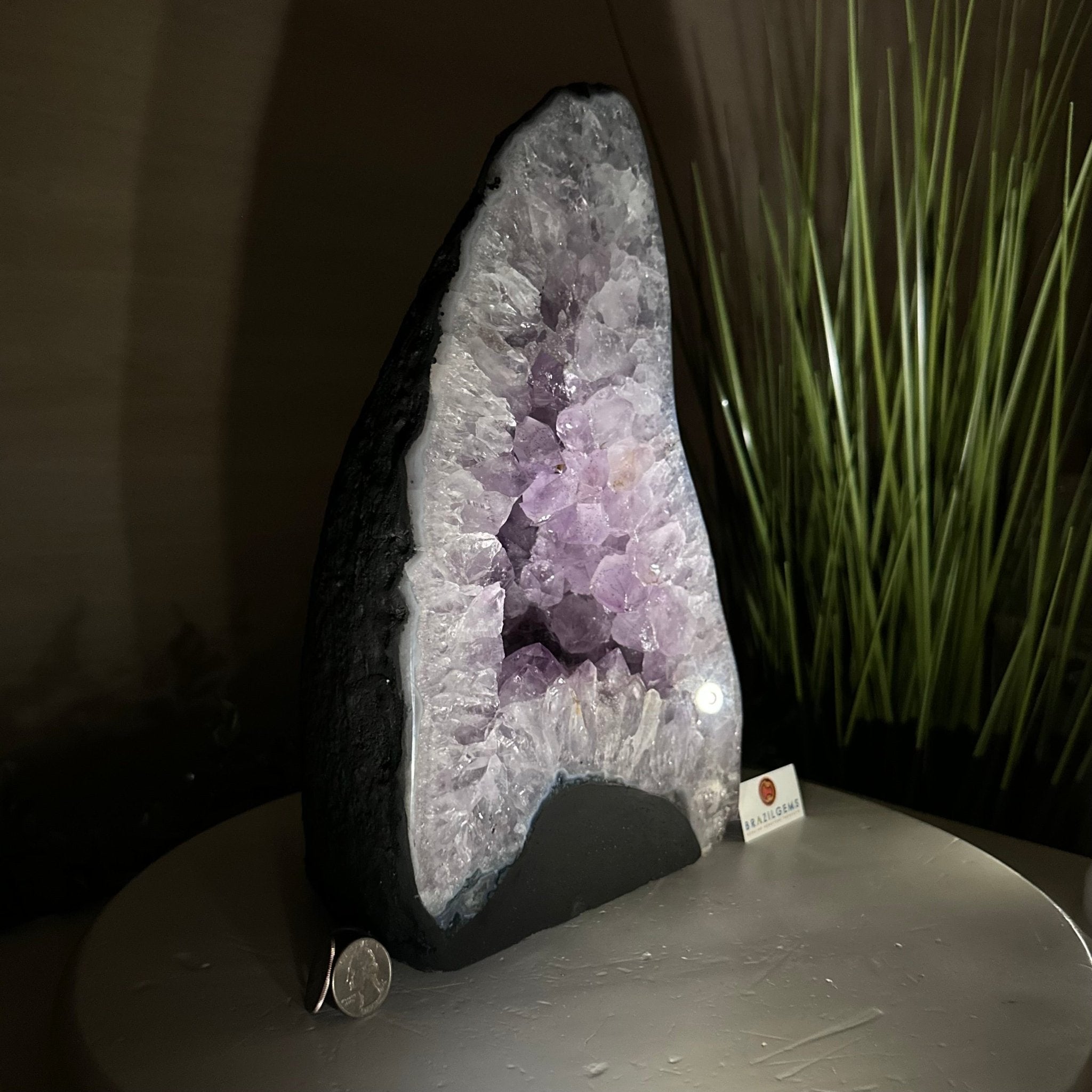 Standard Plus Quality Amethyst Cathedral, 16.6 lbs & 12.1" Tall #5601 - 1247 - Brazil GemsBrazil GemsStandard Plus Quality Amethyst Cathedral, 16.6 lbs & 12.1" Tall #5601 - 1247Cathedrals5601 - 1247