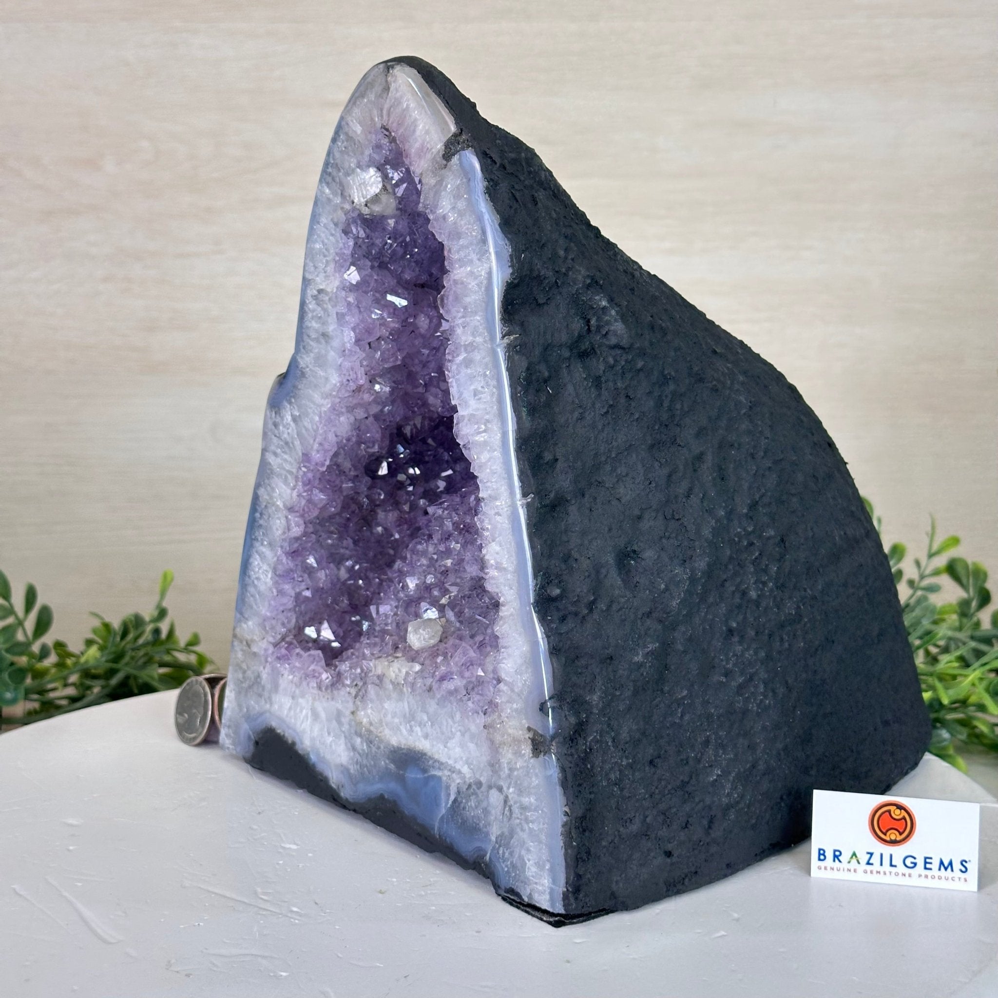 Standard Plus Quality Amethyst Cathedral, 17.9 lbs & 9.2" Tall #5601 - 1248 - Brazil GemsBrazil GemsStandard Plus Quality Amethyst Cathedral, 17.9 lbs & 9.2" Tall #5601 - 1248Cathedrals5601 - 1248