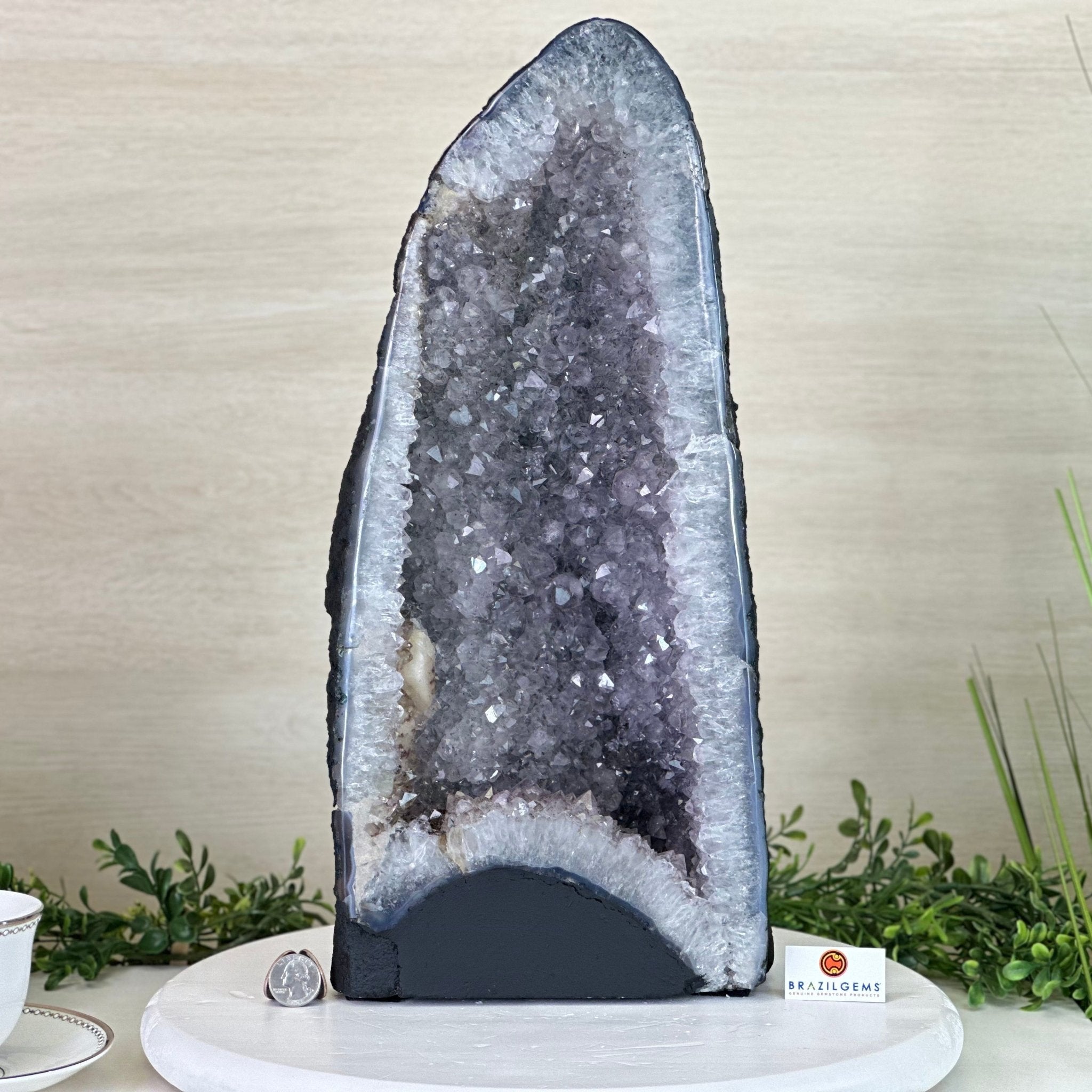 Standard Plus Quality Amethyst Cathedral, 28.7 lbs & 17.9" Tall #5601 - 1251 - Brazil GemsBrazil GemsStandard Plus Quality Amethyst Cathedral, 28.7 lbs & 17.9" Tall #5601 - 1251Cathedrals5601 - 1251