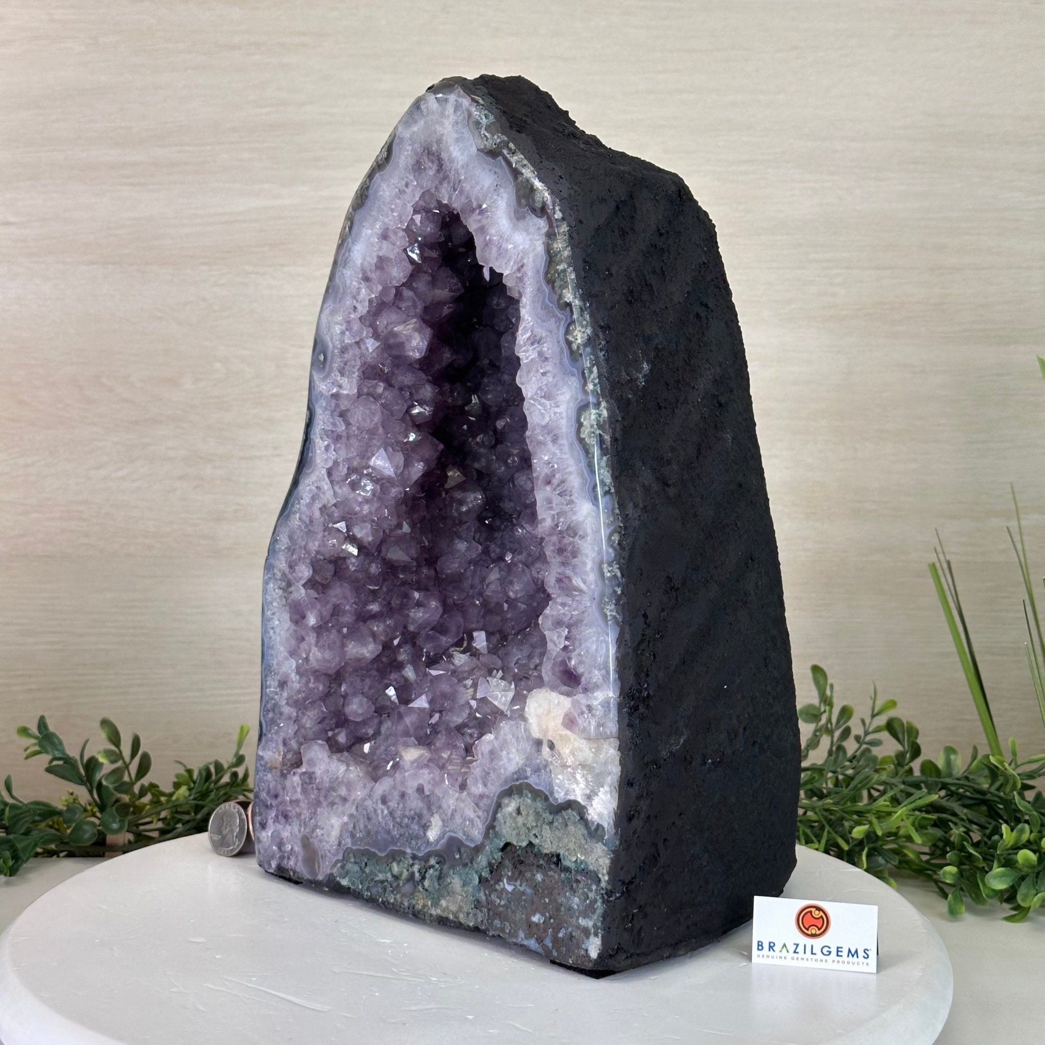 Standard Plus Quality Amethyst Cathedral, 29.4 lbs & 13.2" Tall #5601 - 1252 - Brazil GemsBrazil GemsStandard Plus Quality Amethyst Cathedral, 29.4 lbs & 13.2" Tall #5601 - 1252Cathedrals5601 - 1252