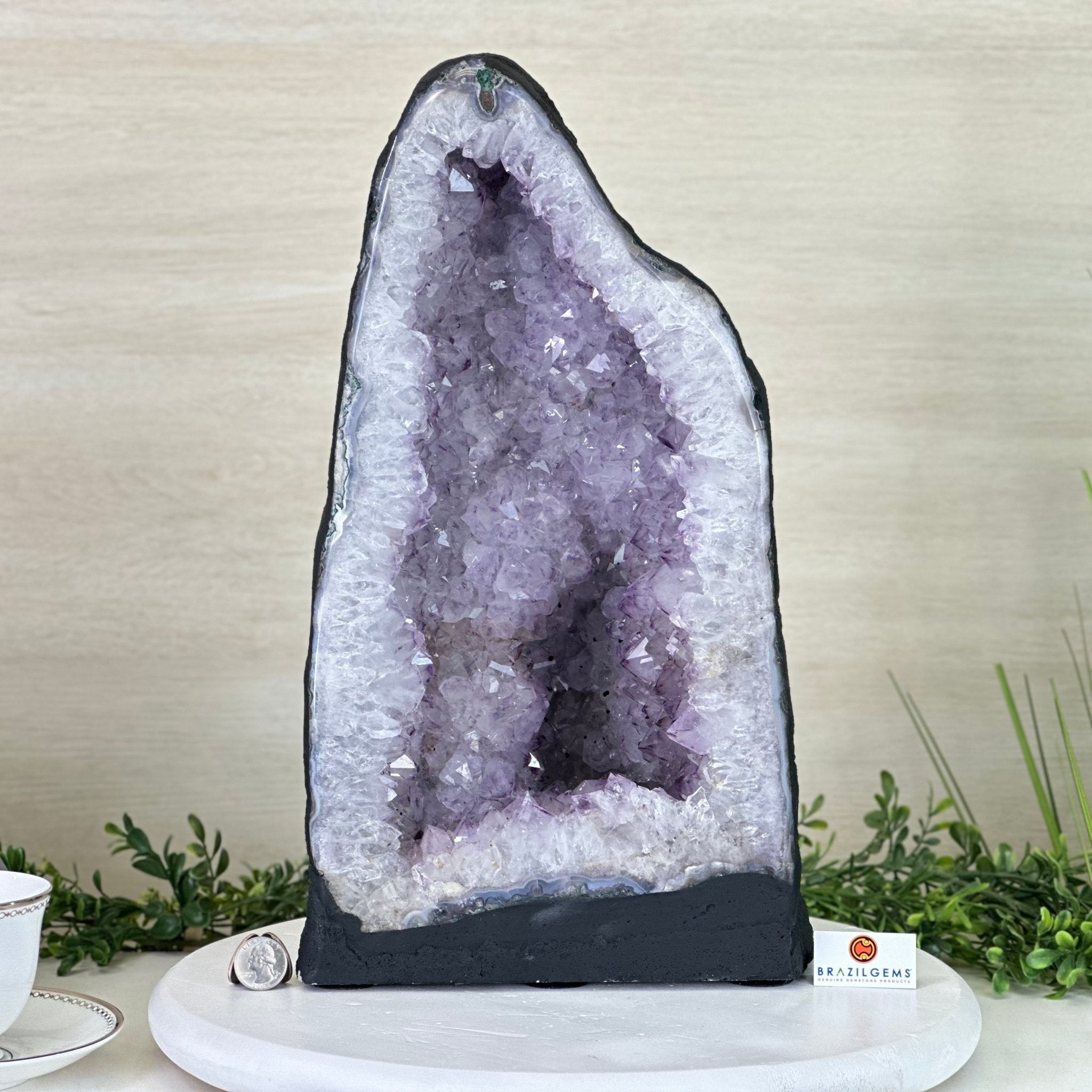 Standard Plus Quality Amethyst Cathedral, 37.1 lbs & 16.6" Tall #5601 - 1255 - Brazil GemsBrazil GemsStandard Plus Quality Amethyst Cathedral, 37.1 lbs & 16.6" Tall #5601 - 1255Cathedrals5601 - 1255